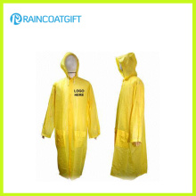 Adult Yellow PVC Long Raincoat